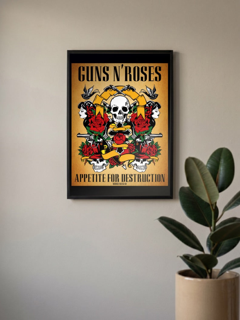 Guns N Roses Appetite Poster Bands Poster