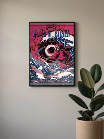 Guns N Roses Reaper Wave Poster Bands Poster