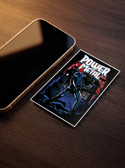 Power Of Metal Guitarist Art Metal Bands Poster