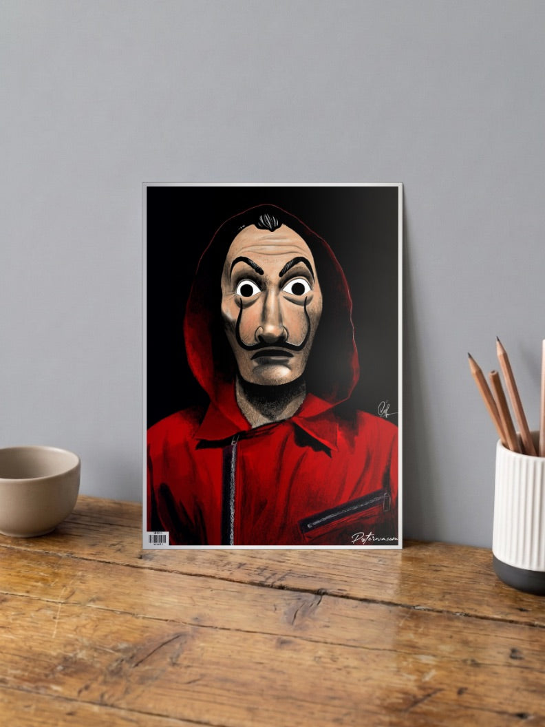Money Heist The Dali Mask Poster