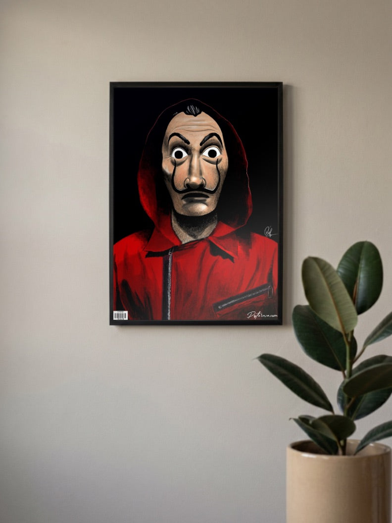 Money Heist The Dali Mask Poster