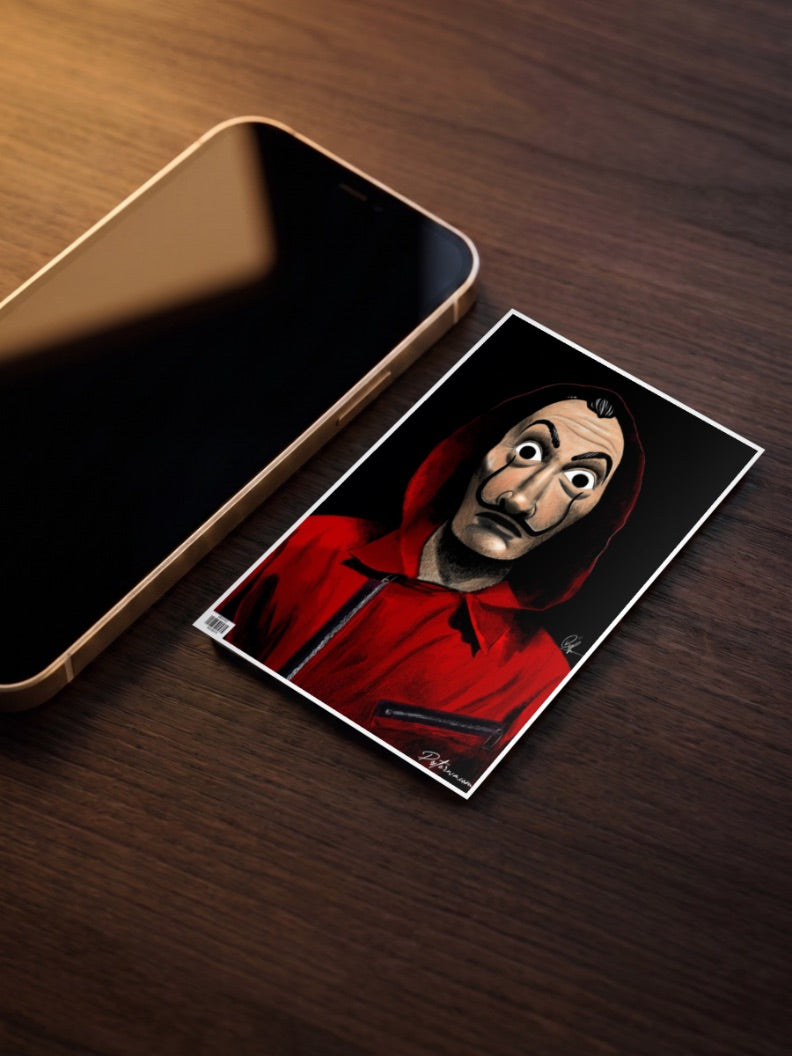 Money Heist The Dali Mask Poster