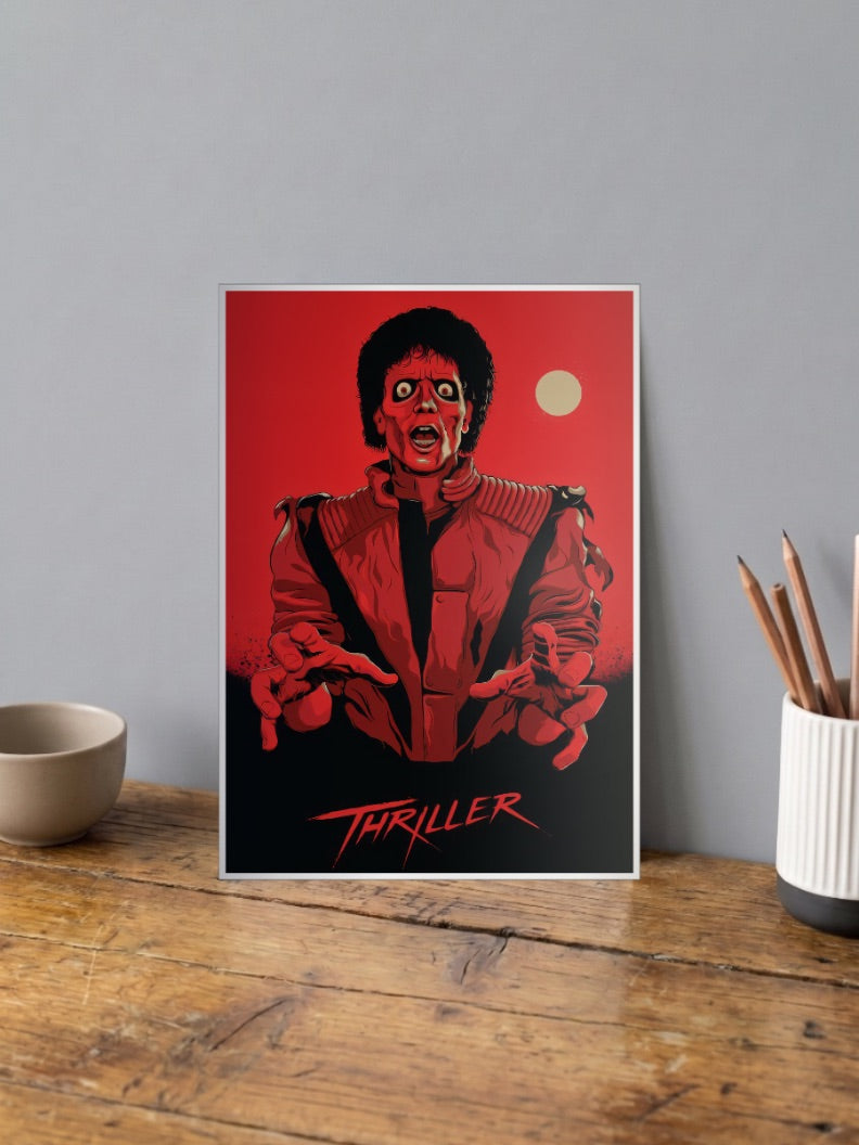 Michael Jackson Thriller Zombie Singers Poster