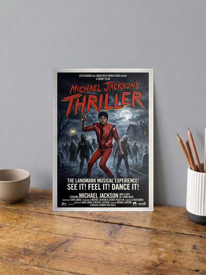 Michael Jacksons Thriller Cover Singers Poster
