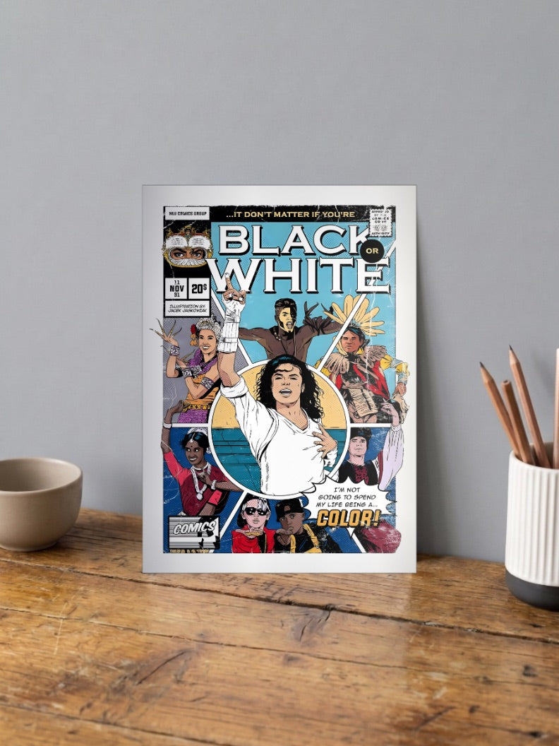 Michael Jackson Black Or White Singers Poster