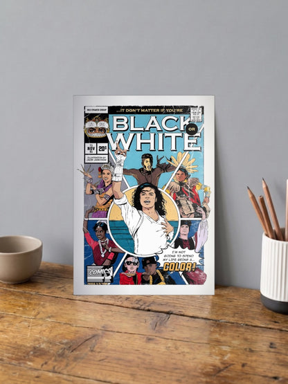 Michael Jackson Black Or White Singers Poster