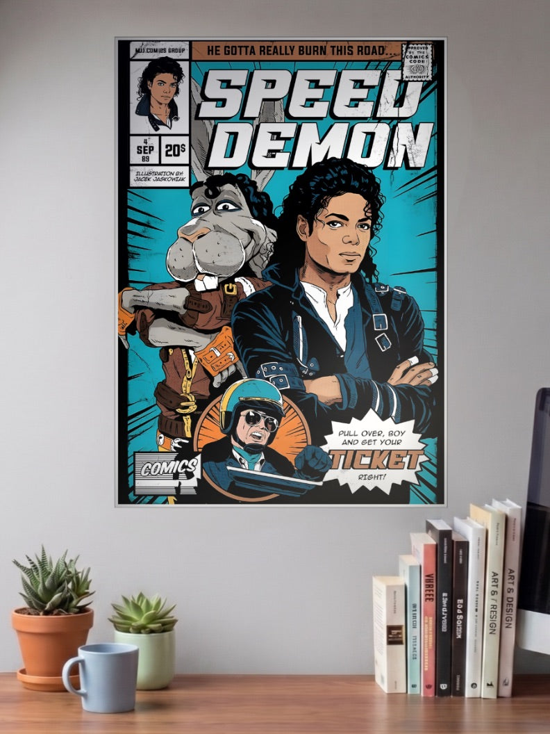 Michael Jackson Speed Demon Cover Singers Poster