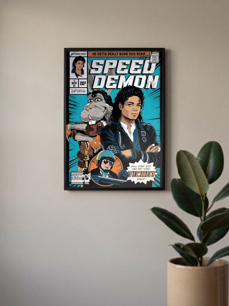 Michael Jackson Speed Demon Cover Singers Poster