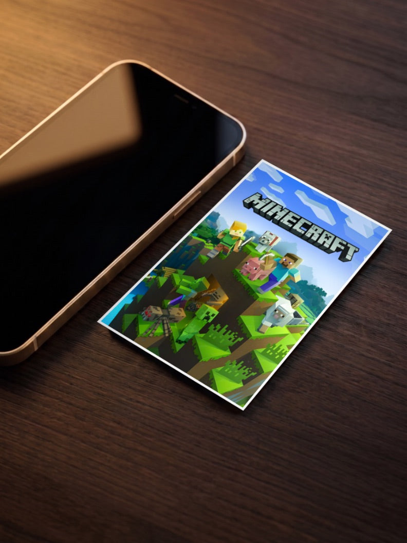 Minecraft Steve And Friends Gaming Poster