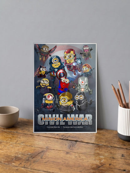 Minions Civil War Parody Animated Movie Poster