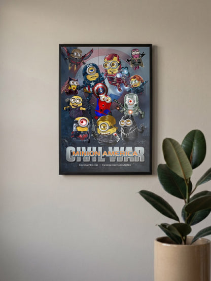Minions Civil War Parody Animated Movie Poster