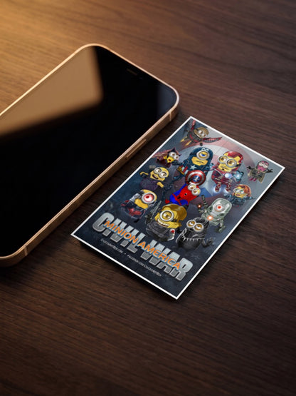 Minions Civil War Parody Animated Movie Poster