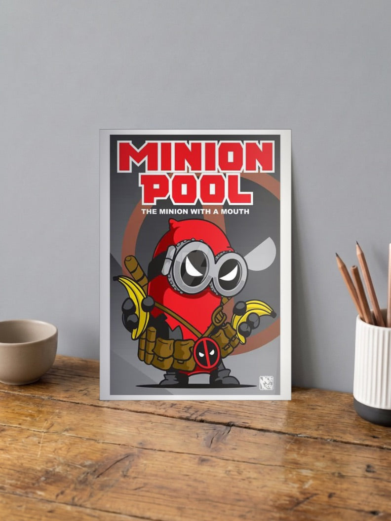 Minion Pool Deadpool Parody Animated Movie Poster