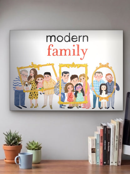 Modern Family Landscape Poster