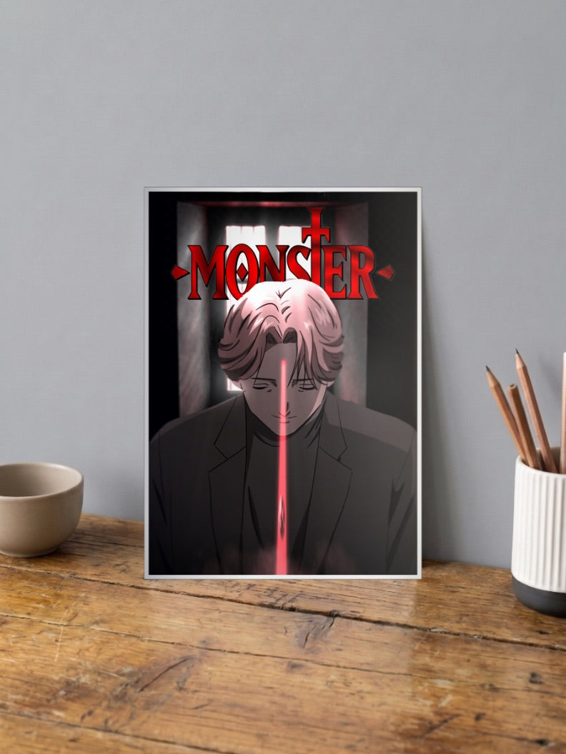 Johan Liebert Monster Poster Anime Poster