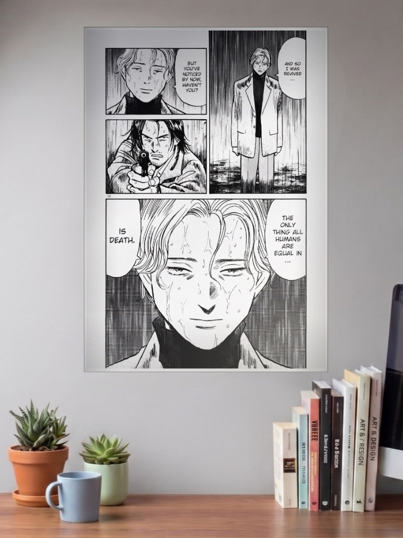 Monster Manga Panel Art Anime Poster