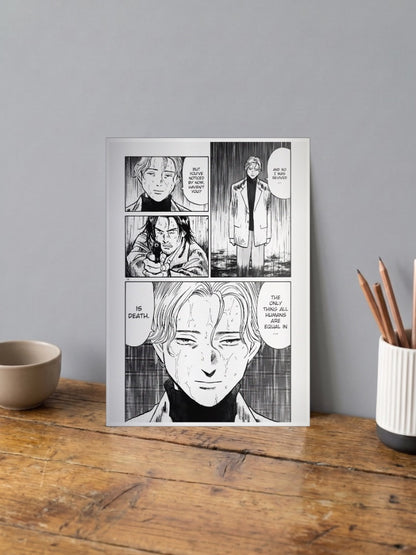 Monster Manga Panel Art Anime Poster