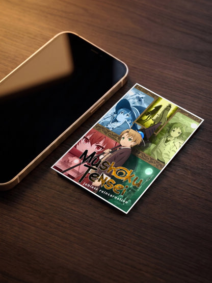 Mushoku Tensei Cast Collage Anime Poster