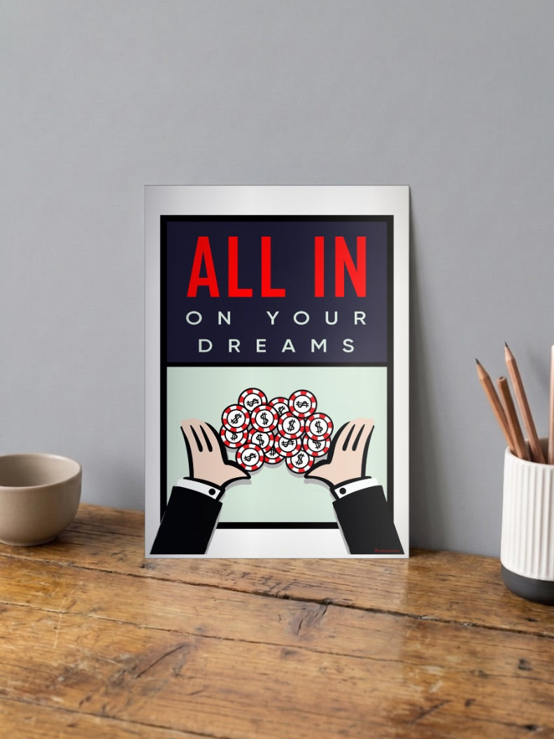 Motivational quote on dreams Poster