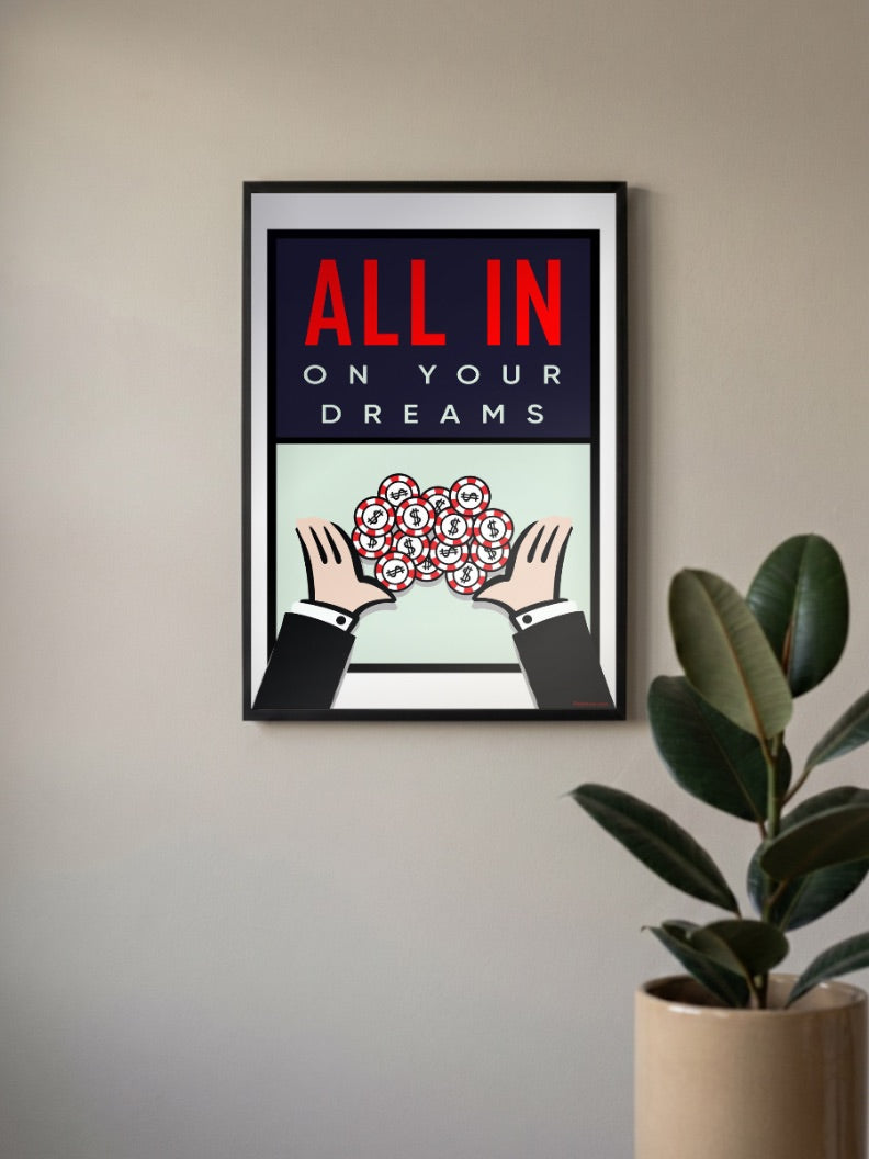Motivational quote on dreams Poster