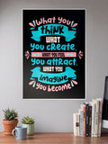 Motivational quote on achievement Poster