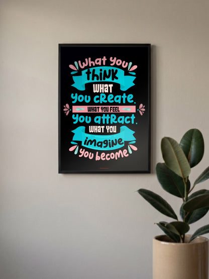 Motivational quote on achievement Poster