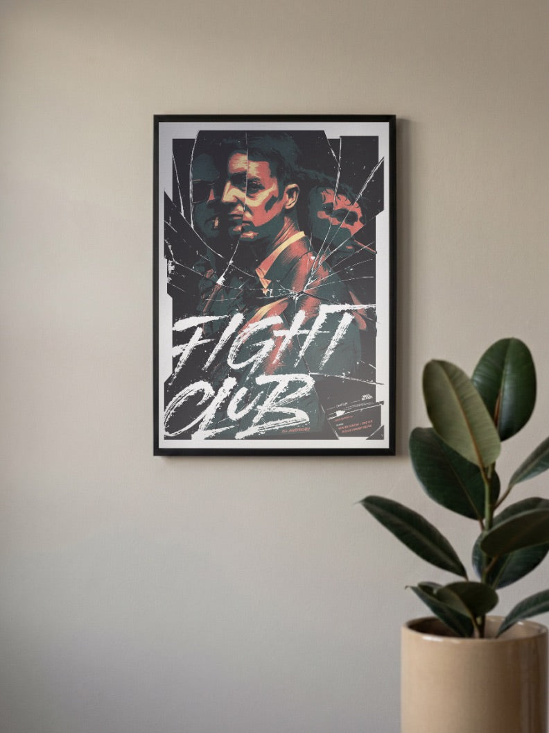Fight Club Poster Art Hollywood Movie Poster