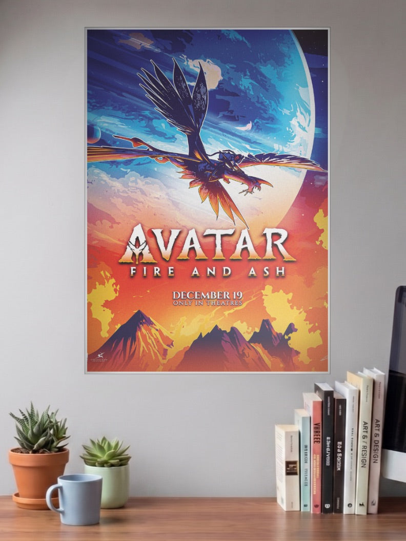 Avatar Ikran Flight Scene Hollywood Movie Poster