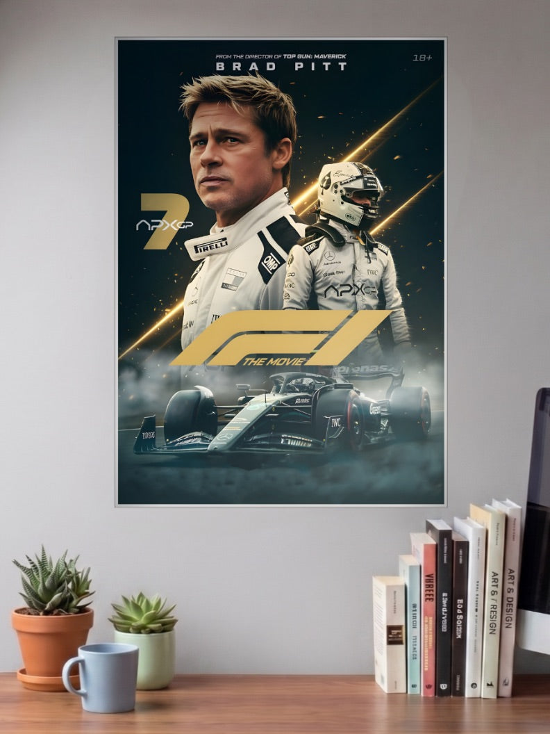 Brad Pitt F1 The Movie Poster F1 Poster