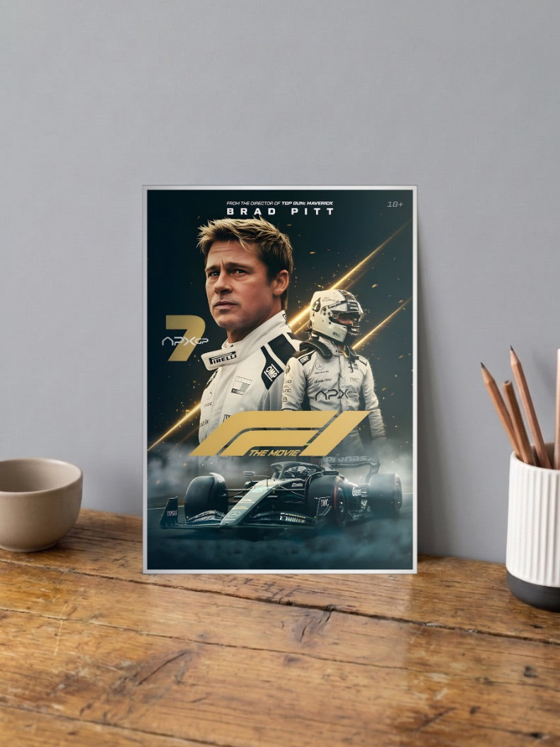 Brad Pitt F1 The Movie Poster F1 Poster