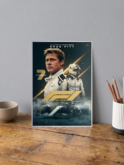 Brad Pitt F1 The Movie Poster F1 Poster