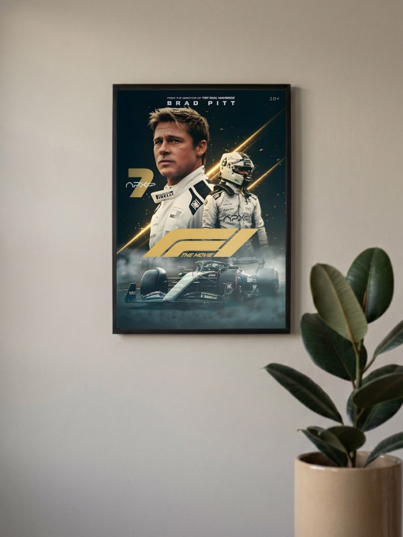 Brad Pitt F1 The Movie Poster F1 Poster
