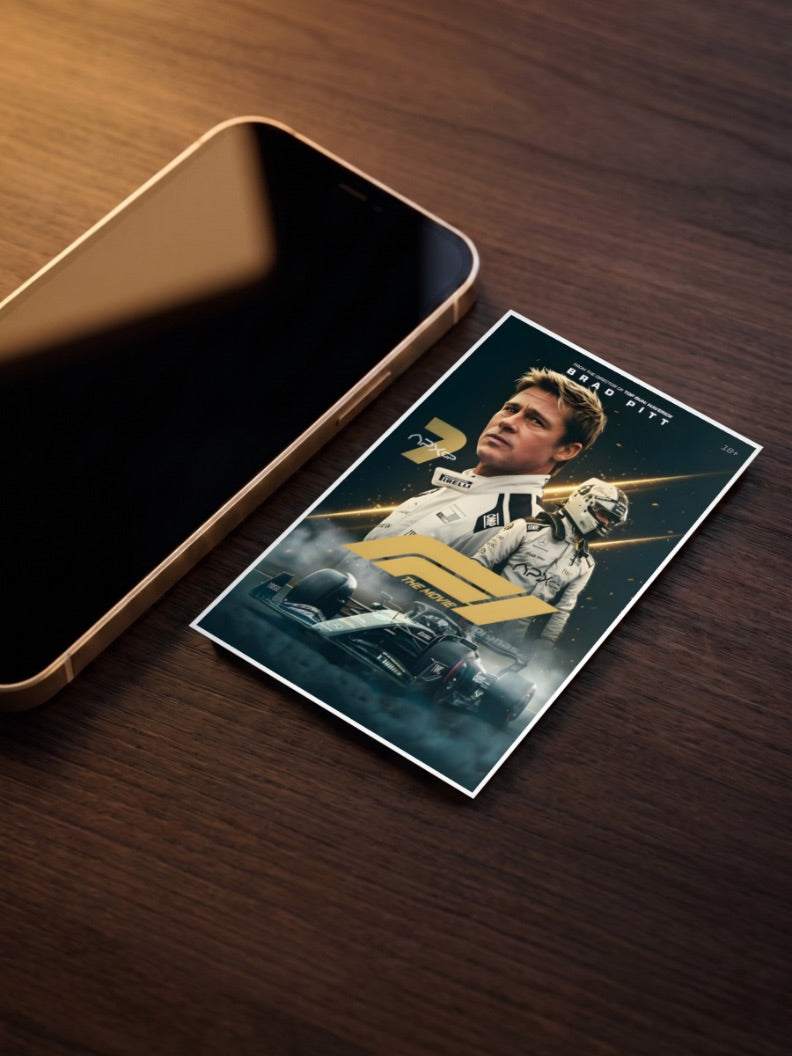 Brad Pitt F1 The Movie Poster F1 Poster