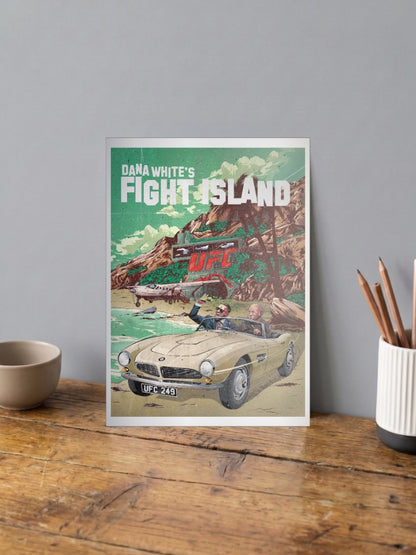Dana Whites Fight Island MMA Poster