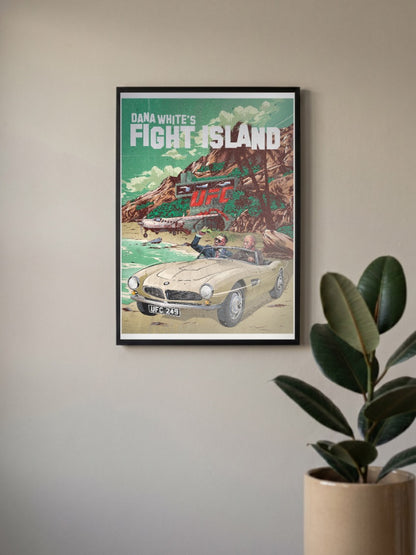 Dana Whites Fight Island MMA Poster