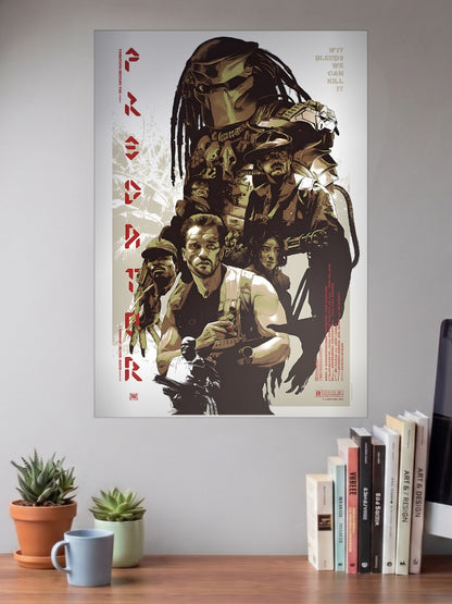 Predator Retro Comic Poster Hollywood Movie Poster