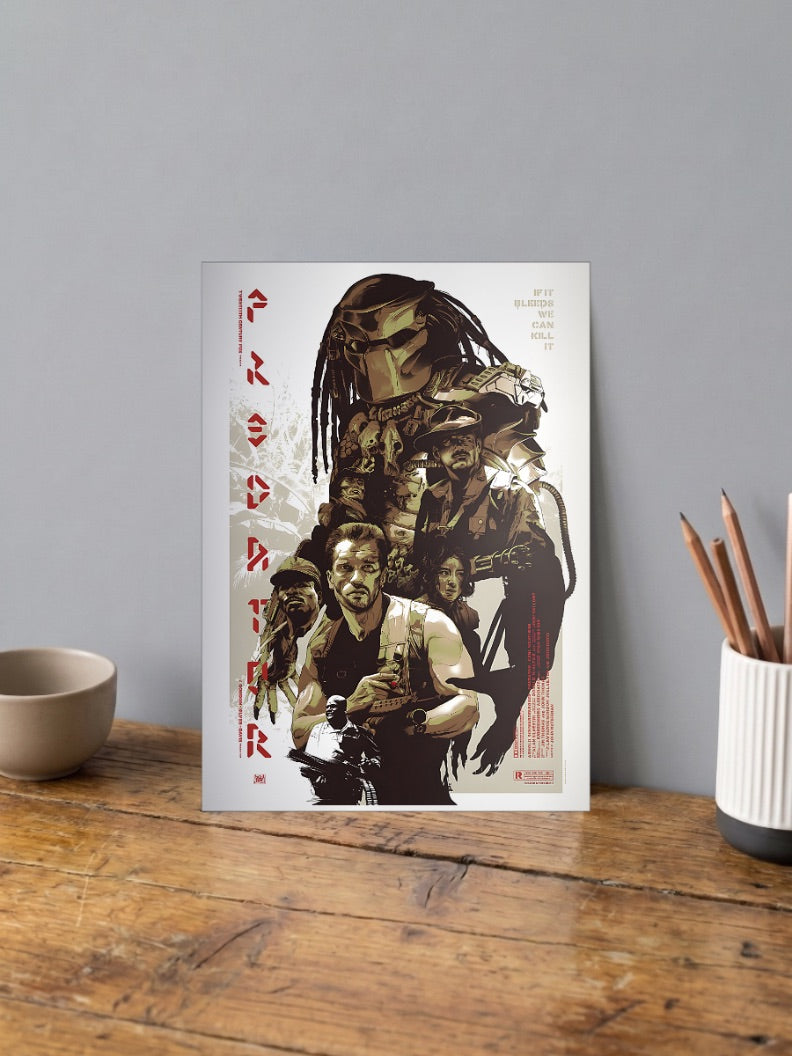 Predator Retro Comic Poster Hollywood Movie Poster
