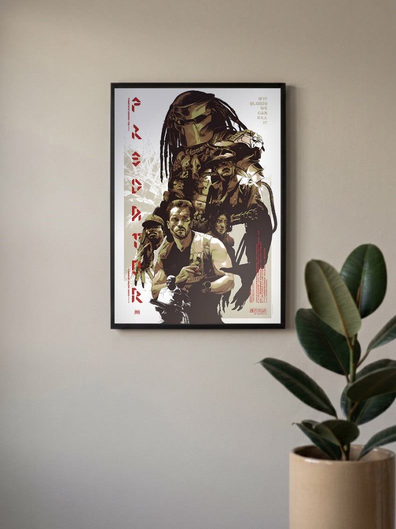 Predator Retro Comic Poster Hollywood Movie Poster