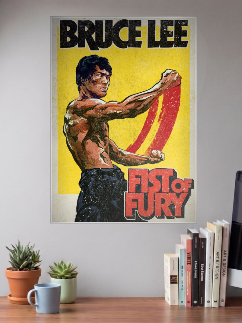 Bruce Lee Fist Of Fury Iconic Poster