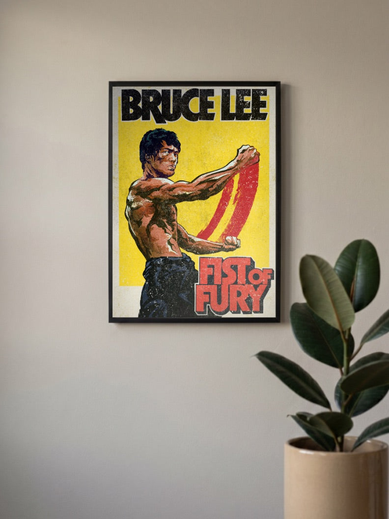 Bruce Lee Fist Of Fury Iconic Poster