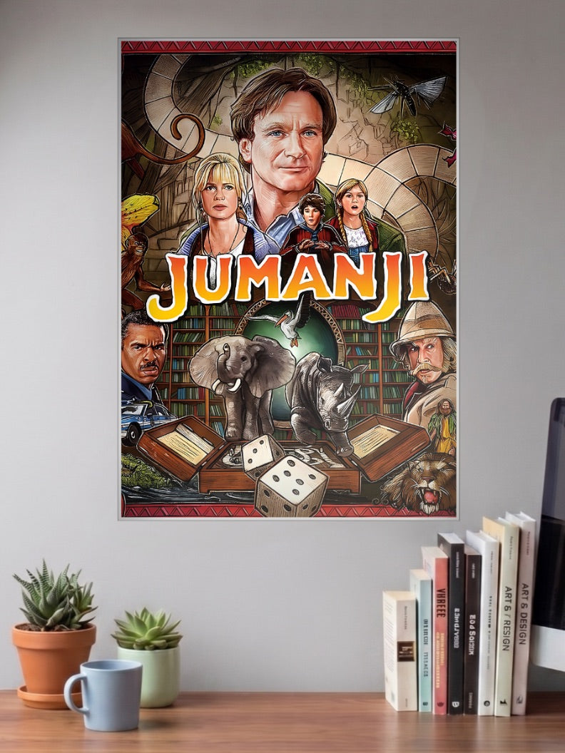 Jumanji Retro Poster Hollywood Movie Poster