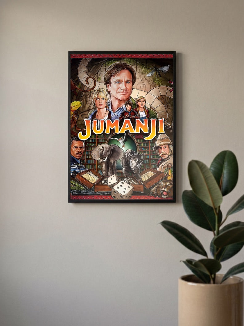 Jumanji Retro Poster Hollywood Movie Poster