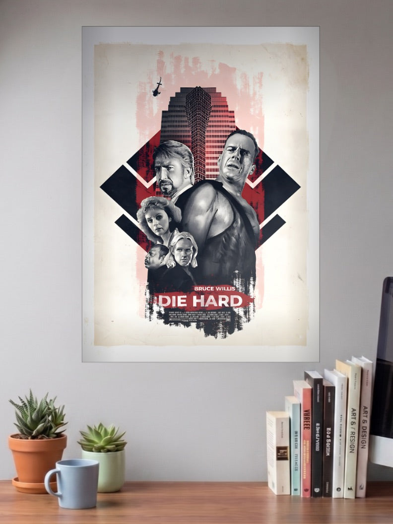 Die Hard Bruce Willis Action Movie Poster