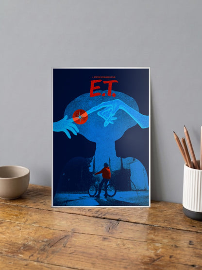 E T Bike Silhouette Poster Hollywood Movie Poster