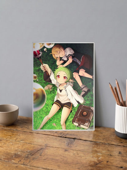 Sylphiette And Rudeus Scene Anime Poster