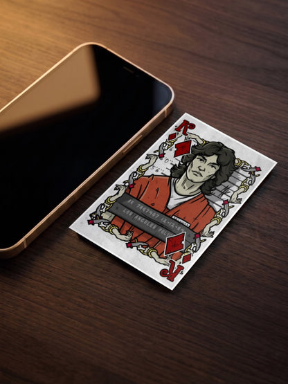 Mugshot Playing Card Art Iconic Poster