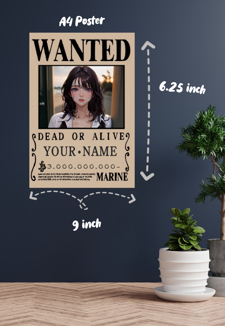 Custom Bounty Wanted Poster