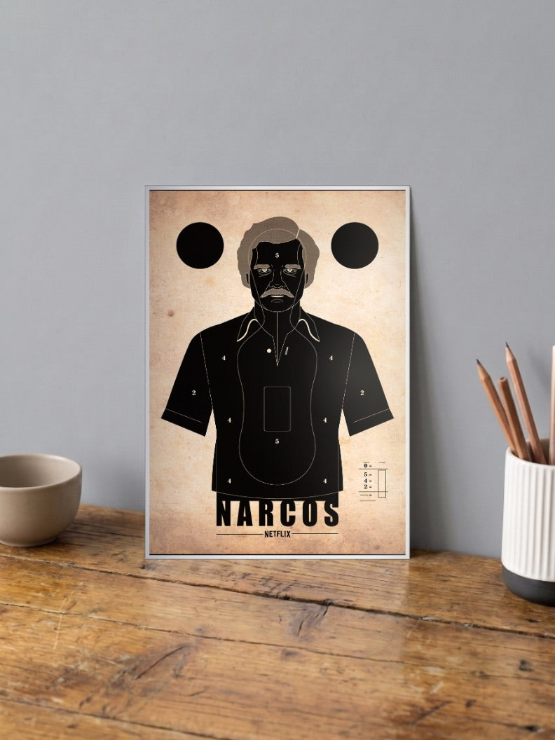 Narcos Monochrome Poster