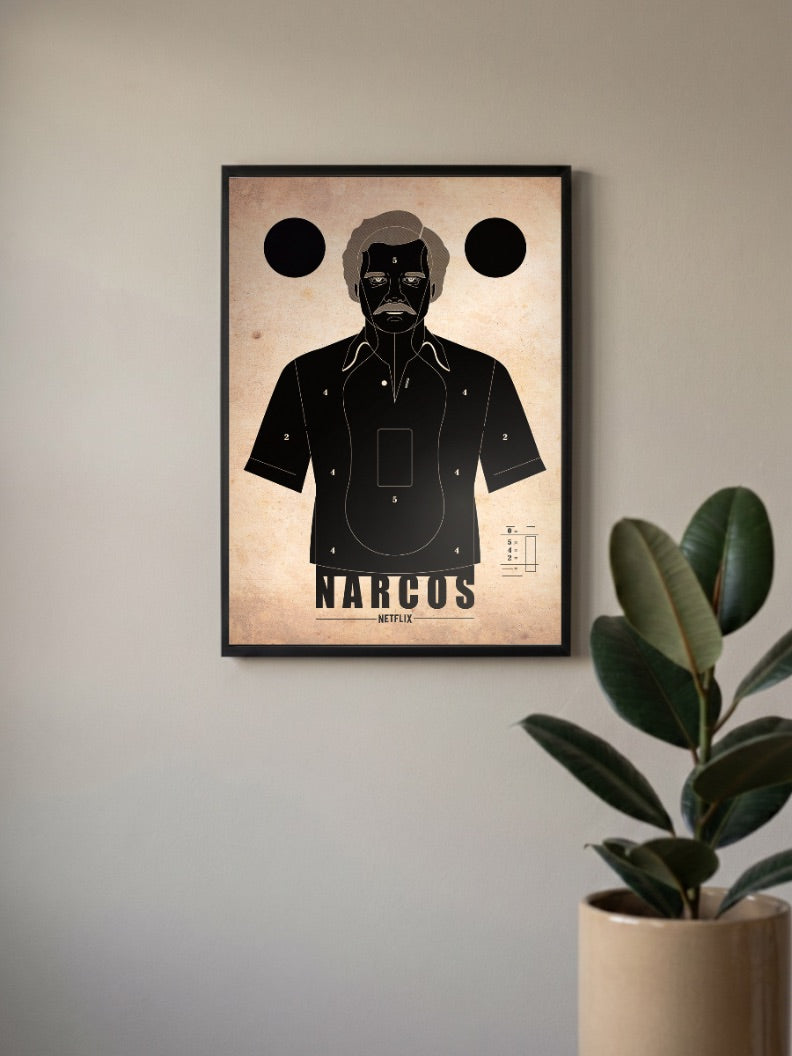Narcos Monochrome Poster