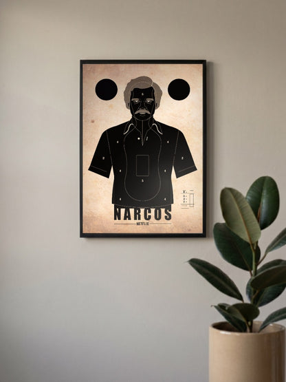 Narcos Monochrome Poster